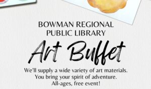 Art Buffet- Oui Lanterns @ Bowman Regional Public Library