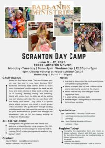 Scranton Day Camp- Badlands Ministries