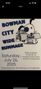Bowman City Wide Rummage Sale @ Bowman ND